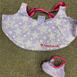 American Girl carrying totes-1 kid size + 1 doll size